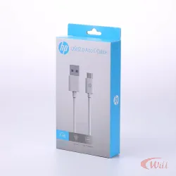 Cabo USB-C HP 480Mbps DHC-TC100 3A 2 Metros Branco HP