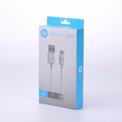 Cabo USB-C HP 480Mbps DHC-TC100 3A 2 Metros Branco HP