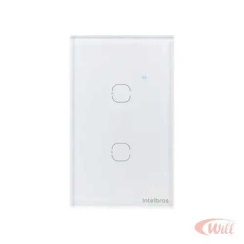 Interruptor Inteligente Touch 2 Teclas Intelbras Ews 1002BR Interruptor Inteligente Touch 2 Teclas Intelbras Ews 1002BR