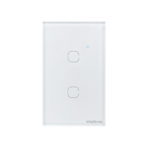 Interruptor Inteligente Touch 2 Teclas Intelbras Ews 1002BR Interruptor Inteligente Touch 2 Teclas Intelbras Ews 1002BR