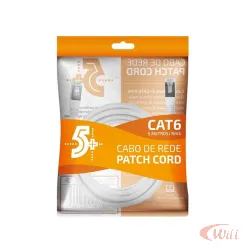 Cabo Patch Cord FTP Cat6 05 Metros Branco Pix