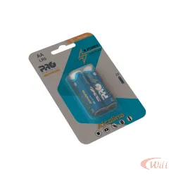 Pilha AA Alcalina LR6 Blister 2UN Proeletronic