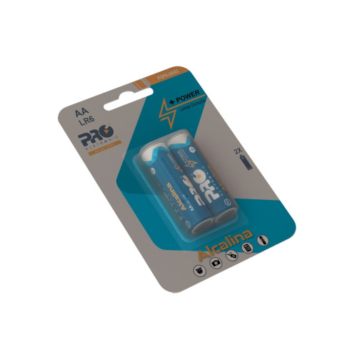 Pilha AA Alcalina LR6 Blister 2UN Proeletronic Pilha AA Alcalina LR6 Blister 2UN Proeletronic