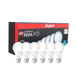 Caixas Lâmpada LED Bulbo 9W 6500k E27 BR810 6 UNIDADES Avant KIT 05UN