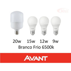 Kit Lâmpada Led 9w 12w 15w 20w Avant