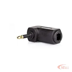 Adaptador Cabo Optico 90 Para 3.5mm Mini Dourado