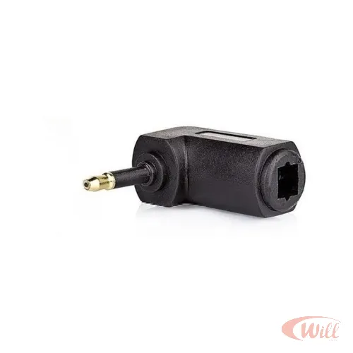 Adaptador Cabo Optico 90 Para 3.5mm Mini Dourado Adaptador Cabo Optico 90 Para 3.5mm Mini Dourado