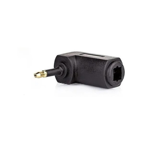 Adaptador Cabo Optico 90 Para 3.5mm Mini Dourado