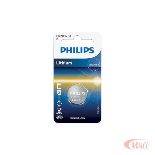 Bateria de Lítio CR2032 3V Philips Bateria de Lítio CR2032 3V Philips