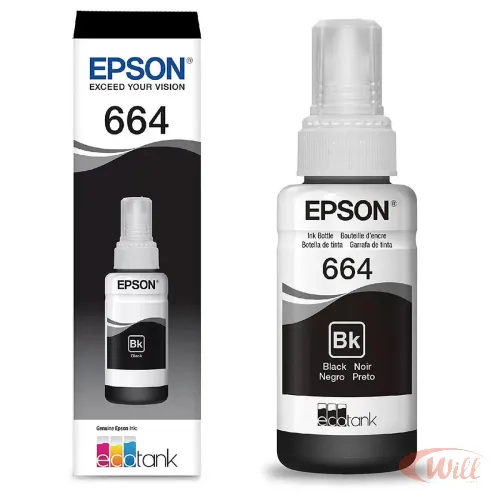 Refil Tinta Epson Preta Kit 2 Garrafas T664 Refil Tinta Epson Preta Kit 2 Garrafas T664