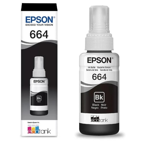 Refil Tinta Epson Preta Kit 2 Garrafas T664 Refil Tinta Epson Preta Kit 2 Garrafas T664
