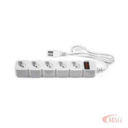 Protetor Eletrônico Intelbras com 5 Tomadas EPE 205 Branco