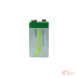 Bateria 9V 6F22 Manganes Heavy Duty Green