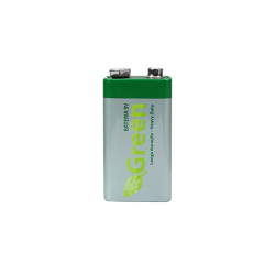 Bateria 9V 6F22 Manganes Heavy Duty Green