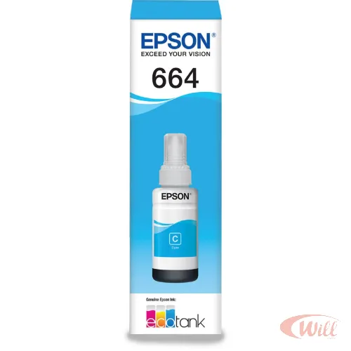 Refil Tinta Epson Azul T664220AL Refil Tinta Epson Azul T664220AL