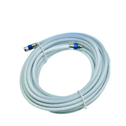 Cabo Coaxial RG06 60% 20 Metros + 2 Conectores
