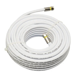 Cabo Coaxial RG06 60% 15 Metros + 2 Conectores