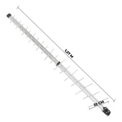 Antena 38 Elementos PQ45-1300hd Com Mastro