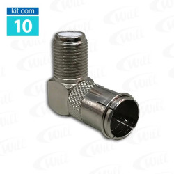 Adaptador Engate Rapido 90 Graus KIT 10UN