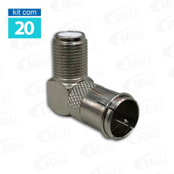Adaptador Engate Rapido 90 Graus KIT 20UN