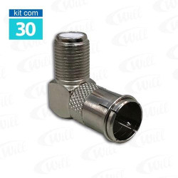 Adaptador Engate Rapido 90 Graus KIT 30UN