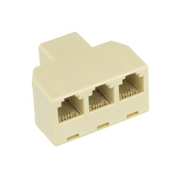 Divisor RJ11 3 Saidas Fêmea