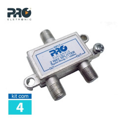 Divisor de Sinal 2 Saidas Baixa Proeletronic KIT 04UN