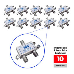 Divisor de Sinal 2 Saidas Baixa Proeletronic KIT 10UN
