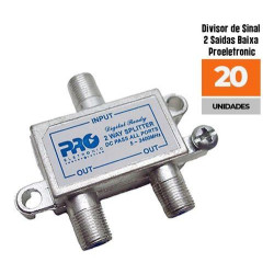 Divisor de Sinal 2 Saidas Baixa Proeletronic KIT 20UN