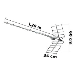 Antena Digital PROHD-1118 Com Mastro