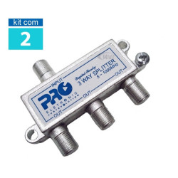 Divisor de Sinal 3 Saidas Baixa PQDV-1023B Proeletronic KIT 02UN