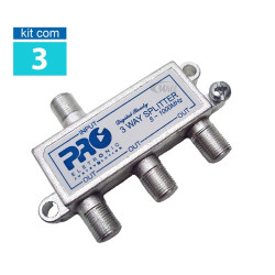Divisor de Sinal 3 Saidas Baixa PQDV-1023B Proeletronic KIT 03UN