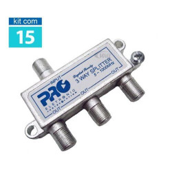 Divisor de Sinal 3 Saidas Baixa PQDV-1023B Proeletronic KIT 15UN