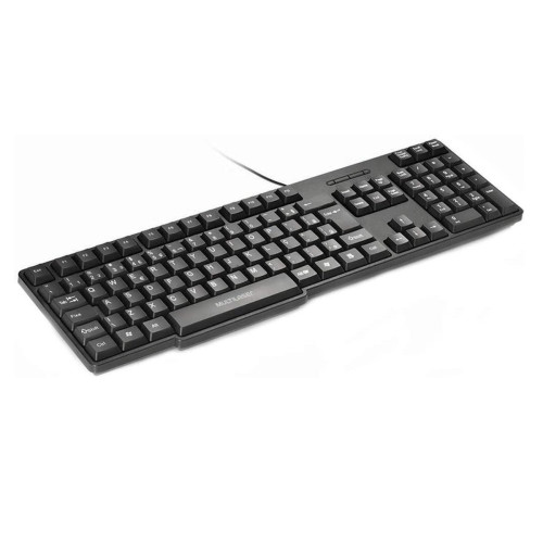 Teclado Slim Standard Ps2 Preto Tc225 Multilaser Teclado Slim Standard Ps2 Preto Tc225 Multilaser