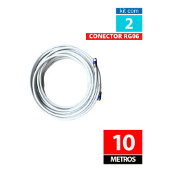 Antena Digital PQ45-1300hd Mastro Kit 10m RG06
