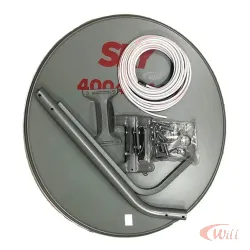 Antena Banda KU 60CM Kit Cabo - Solutions ML