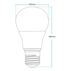 Lâmpada LED Pera 12W 6500k E27 YS1055 Avant KIT 05UN