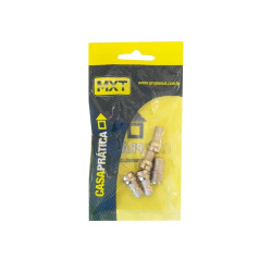 Kit 2 Emendas 4 Conectores F Rosca Rg59 Mxt