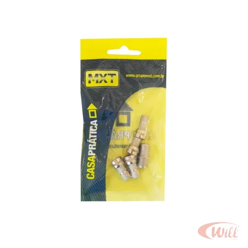 Kit 2 Emendas 4 Conectores F Rosca Rg59 Mxt Kit 2 Emendas 4 Conectores F Rosca Rg59 Mxt