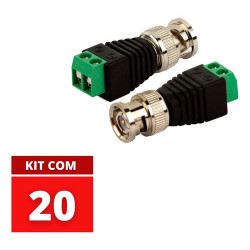 Adaptador Borne x Plug Bnc Macho Mxt Kit 20UN