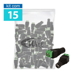 Adaptador Borne x Plug P4 Femea Kit 15UN
