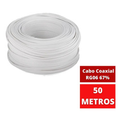 Antena 38 Elementos PQ45-1300hd + Mastro + 50Mt RG06 + 10 Conector RG06