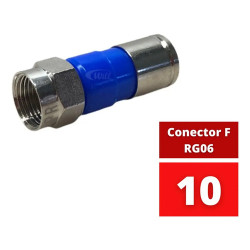 Antena 38 Elementos PQ45-1300hd + Mastro + 50Mt RG06 + 10 Conector RG06