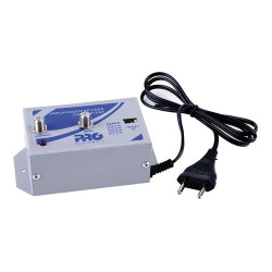 Amplificador 25db PQAL-2500 + 20MT Cabo RG06 + 4 Conector F RG06 Rosca