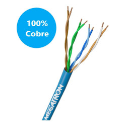 Cabo Lan Utp Cat.5e Azul 40 Metros Megatron