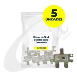 Divisor de Sinal 2 Saidas Baixa Conectech PCT 05UN