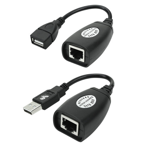 Cabo Adaptador Extensor USB Via RJ-45 50m 5+ Cabo Adaptador Extensor USB Via RJ-45 50m 5+