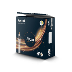Cabo Coaxial RG06 60% 100 Metros Proeletronic