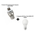 Sensor de Presença Com Soquete - PQSSS-0360 + Lâmpada LED Pera 15w 6500k E27 - YS1350-ML