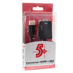 Conversor Hdmi para Vga 5+